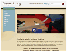 Tablet Screenshot of gospelliving.org